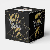 BM Bar Bat Mitzvah Overlapping Stars Geschenkschachtel (Rückseite)