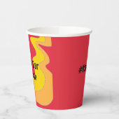 BM Bar Bat Mitzvah Paper Cup Hippie Waves Pappbecher (Links)