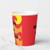 BM Bar Bat Mitzvah Paper Cup Hippie-Wirbel Pappbecher (Links)