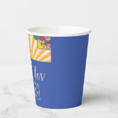 BM Bar Bat Mitzvah Paper Cup Party Wirbel Pappbecher (Links)