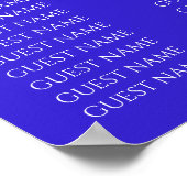 BM Bar & Bat Mitzvah Silvery Floral Seekarte Poster (Ecke)