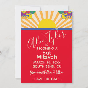 BM Bar Bat Mitzvah Sonntag Save the Date