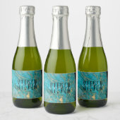 BM Bar Bat Mitzvah Space Mini Schaumweinetikett (Flaschen)