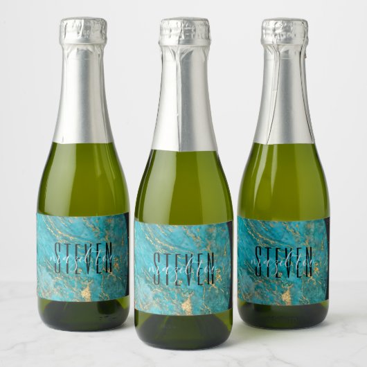 BM Bar Bat Mitzvah Space Mini Schaumweinetikett (Flaschen)