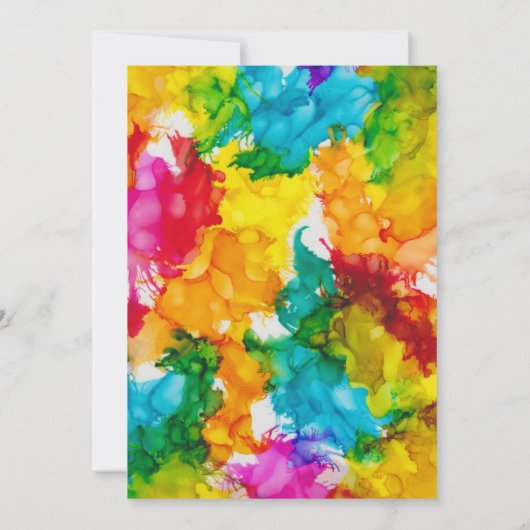 BM Bar Bat Mitzvah Splash Save the Date (Rückseite)