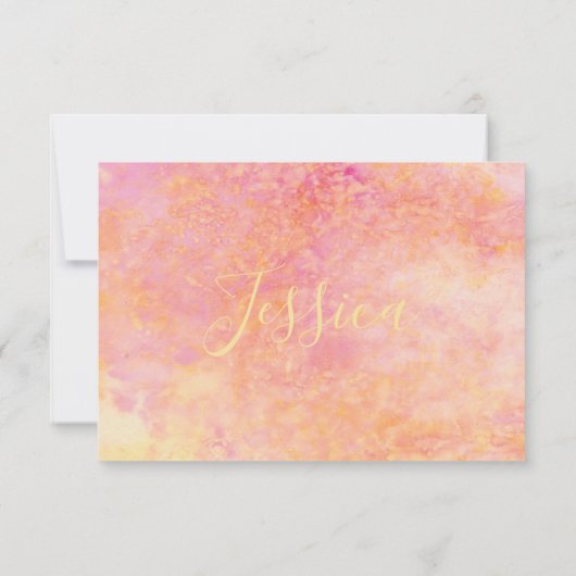 BM Bar N Bat Mitzvah RSVP Karten einfach subtil (Rückseite)