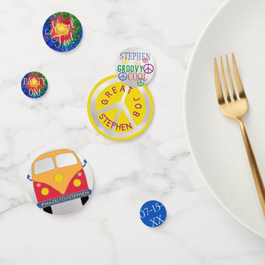 BM Bar oder Bat Mitzvah Confetti Stil der 1960er J Konfetti (Gruppe)