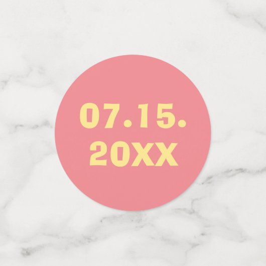 BM Bar oder Bat Mitzvah einfach subtil Konfetti (Klein Vorderseite)