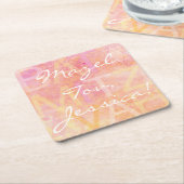 BM Bar oder Bat Mitzvah einfach subtil Rechteckiger Pappuntersetzer (angewinkelt)