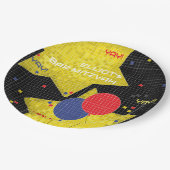 BM Bar oder Bat Mitzvah GAME AM 2. Pappteller (Schrägansicht)