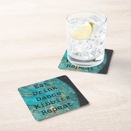 BM Bar oder Bat Mitzvah Weltraum Rechteckiger Pappuntersetzer (Vor Ort)