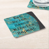 BM Bar oder Bat Mitzvah Weltraum Rechteckiger Pappuntersetzer (angewinkelt)