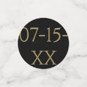 BM Bar or Bat Mitzvah Confetti Elegante Goldstars Konfetti (Klein Vorderseite)