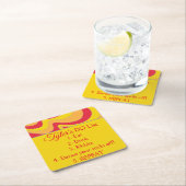 BM Bar or Bat Mitzvah Glitzer Swirl Rechteckiger Pappuntersetzer (Vor Ort)