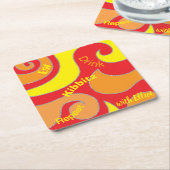 BM Bar or Bat Mitzvah Glitzer Wirbel Rechteckiger Pappuntersetzer (angewinkelt)