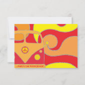 BM Bar or Bat Mitzvah UAWG Silvery Wirbel RSVP Karte (Rückseite)