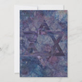 BM Bar or Bat Mitzvah Wall Deko Einladung (Rückseite)