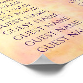 BM Bar und Bat Mitzvah einfach feine Sitzkarte Poster (Ecke)