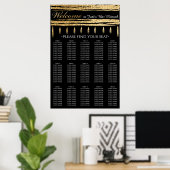 BM Bar und Bat Mitzvah Gold Tallit Seekarte Poster (Heimbüro)