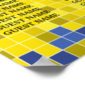 BM Bar und Bat Mitzvah Spiel auf Seekarte Poster (Ecke)