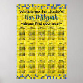 BM Bar und Bat Mitzvah Spiel auf Seekarte Poster