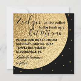 BM Bat Bar Mitzvah dieser Welt-2-Platz Einladung