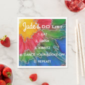 BM Bat Bar Mitzvah Elegante Farben Napkins Serviette (Beispiel)