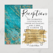 BM Bat Bar Mitzvah Out of World Empfang Card Begleitkarte (Vorne/Hinten)