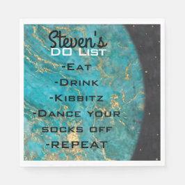 BM Bat Bar Mitzvah Space Out Napkins Serviette