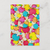 BM Bat Mitzvah Bar Mitzvah Colorful Empfang Card Begleitkarte (Rückseite)