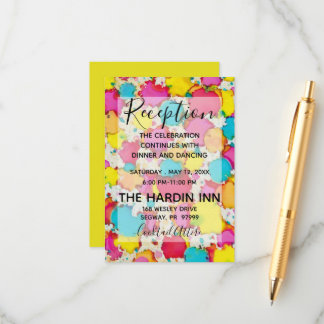 BM Bat Mitzvah Bar Mitzvah Confetti Empfang Card Begleitkarte