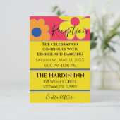 BM Bat Mitzvah Bar Mitzvah Empfang Card Begleitkarte (Stehend Vorderseite)