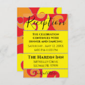 BM Bat Mitzvah Bar Mitzvah Wirbel Design Begleitkarte (Vorne/Hinten)