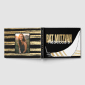 BM Bat Mitzvah Elegant Gold Gästebuch (Voll)