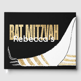 BM Bat Mitzvah Elegant Gold Gästebuch