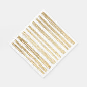 BM Bat Mitzvah oder Bar Mitzvah Gold Streifen Serviette (Ecke)