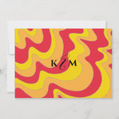 BM Bat N Bar Mitzvah Silvery Waves Einladung (Rückseite)