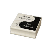 BM Bat oder Bar Mitzvah Black n White Rubber Brief Gummistempel (Stempel)