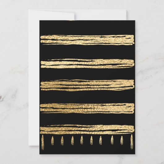 BM Bat oder Bar Mitzvah Elegant Torah Yad Einladun Einladung (Rückseite)