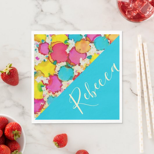 BM Bat oder Bar Mitzvah Napkins Confetti Serviette (Beispiel)