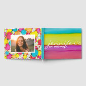 BM Bat oder Bar Mitzvah Party Confetti Gästebuch (Voll)