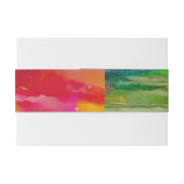 BM Colour Splash Bar Bat Mitzvah Einladung Einladungsbanderole (Rückseitenbeispiel)