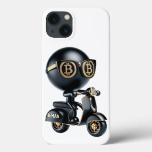 Bman auf einem Roller, Bitcoin, von Natasha Us   Case-Mate iPhone Hülle