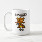 BMax Effort Null Fortschritt - Funny Bullio Gym Kaffeetasse (Links)