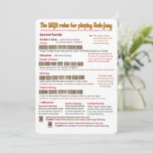 BMJA-Regelkarte - Besondere Hände Einladung (Stehend Vorderseite)