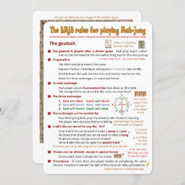 BMJA rules card - The Goulash Einladung