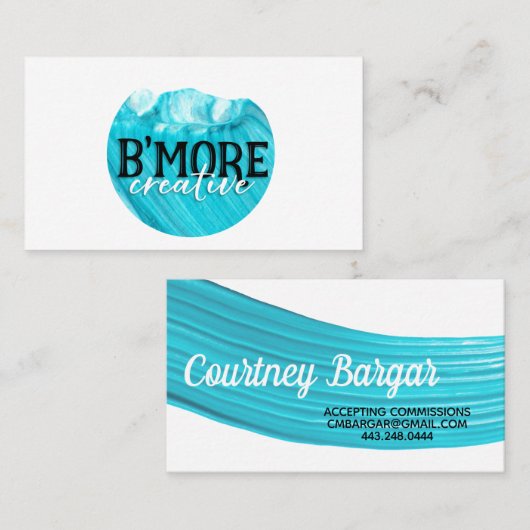 bmorecreative visitenkarte (Vorne/Hinten)