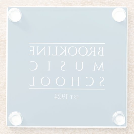 BMS-Untersetzer Glasuntersetzer (Rückseite)