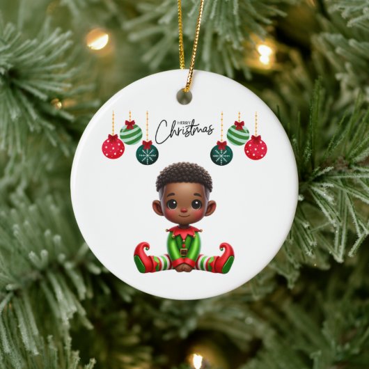 BMSC Christmas Elf Ornament, V1 Keramik Ornament (Baum)