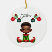 BMSC Christmas Elf Ornament, V1 Keramik Ornament (Vorne)